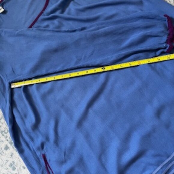 🧡3/15 Roxy Blue Purple Swim Cover Up Two Pockets Women's L - Picture 8 of 13